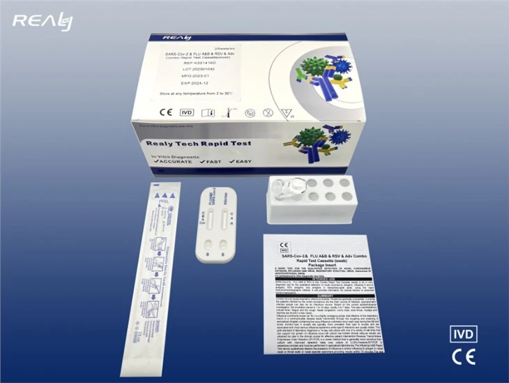 SARS-Cov-2 & FLU A&B & RSV & Adv Combo Rapid Test Cassette (swab)